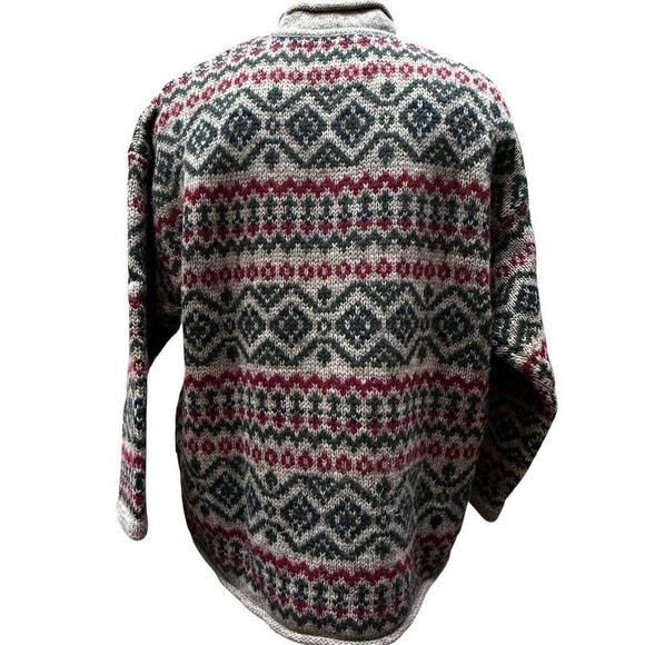 Vintage Abercrombie & Fitch The Big Sweater Fair Isle Pullover Multicolor Large - Picture 4 of 15